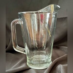 Libbey 5260 Vintage Heavy Clear Glass Root Beer Pitcher 60 Ounces Festive Party